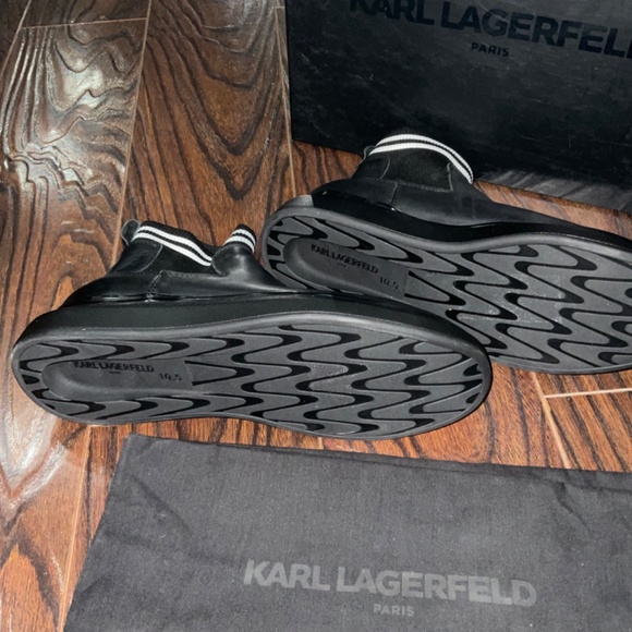 Karl LAGERFELD Men’s Ankle Leather Boot - Picture 3 of 6